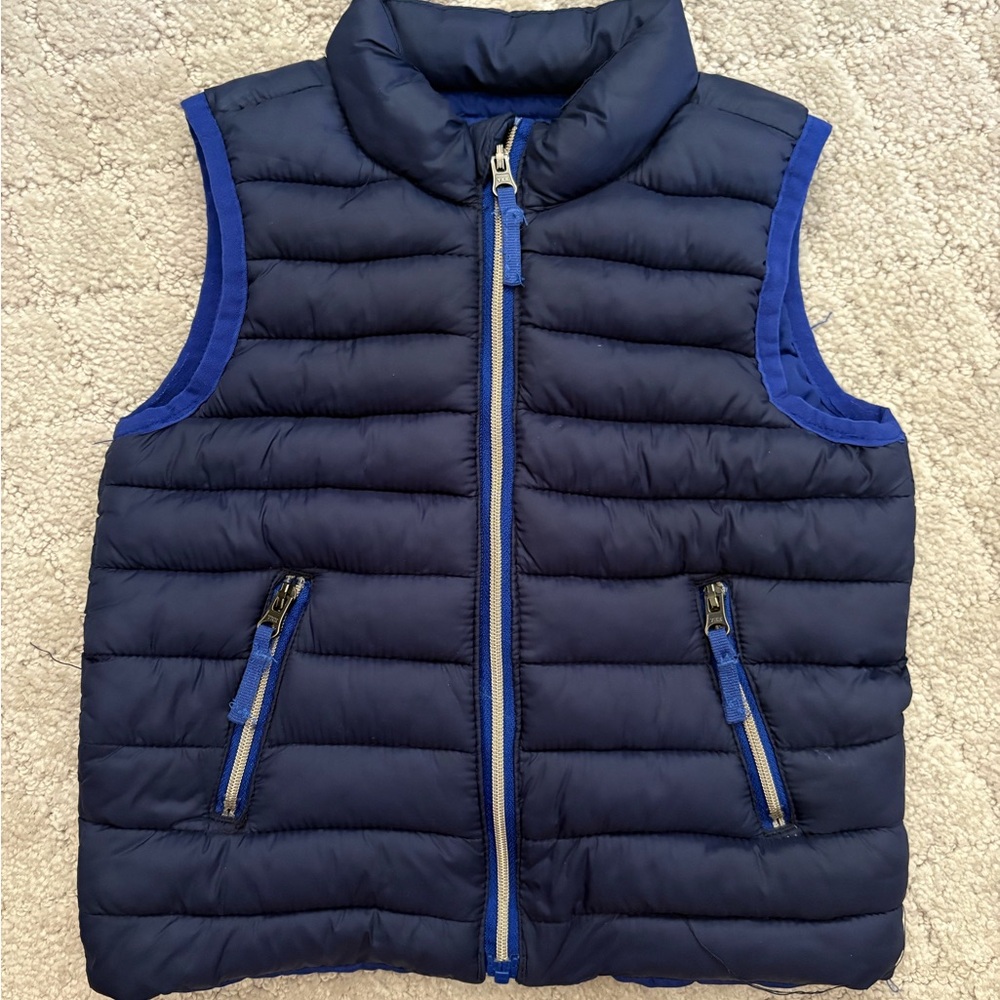 Gymboree Dark Blue Puffer Vest 12-18m Toddler